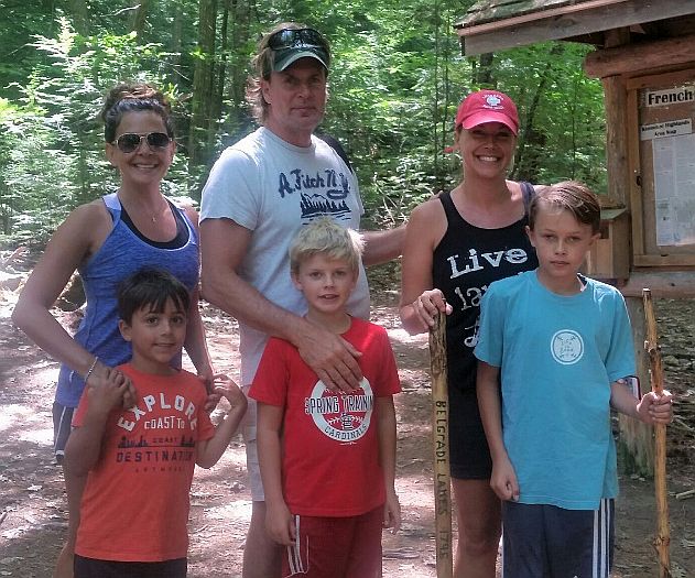 The Vink family on French Mountain.