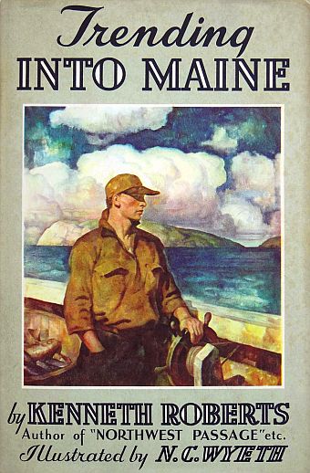 Cover of Trending into Maine, featuring a painting by N.C. Wyeth.