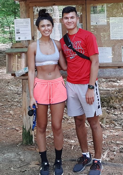 Olivia and Jake at French Mountain.