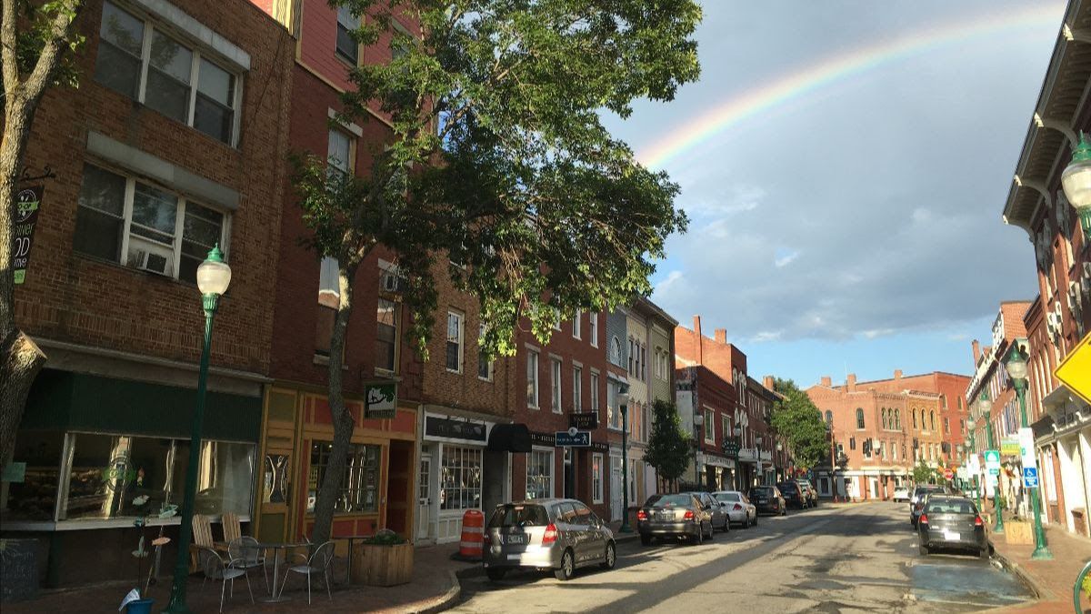 Water Street in Gardiner one of Maine's many vibrant downtowns.