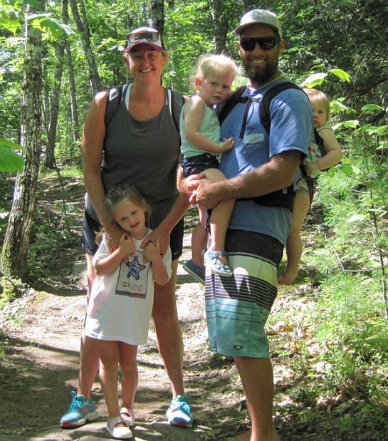 The O'Donnell family from Cape May, NJ on French Mountain.