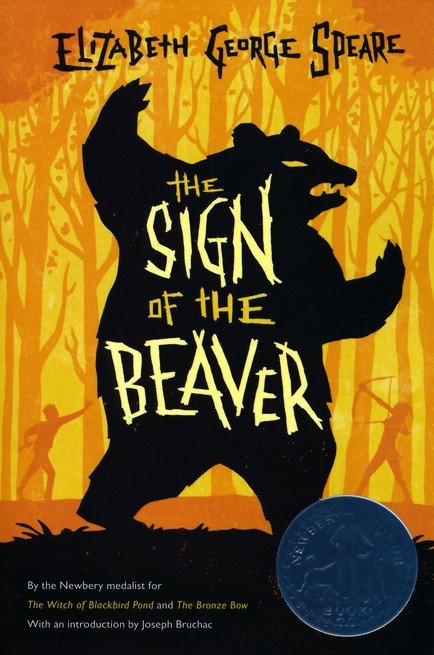 Cover of the hardcover edition of Sign of the Beaver.