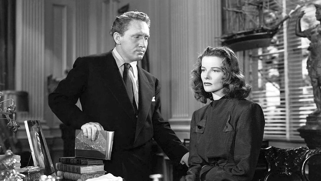 Spencer Tracy and Katherine Hepburn in Keeper of the Flame (1942)