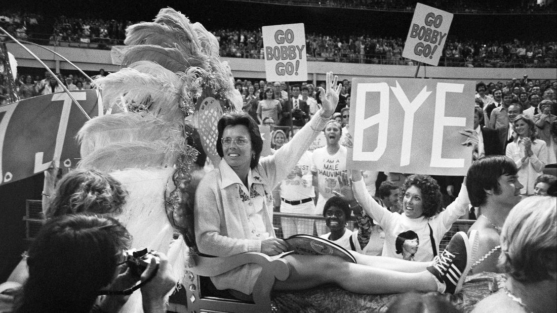 Billie Jean King appears in archival footage in Give Me the Ball! (2026)
